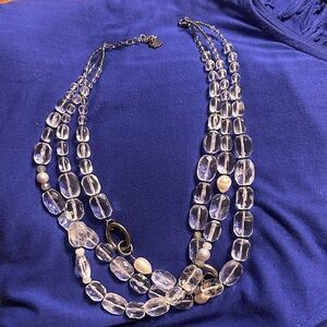 Silpada layered glass bead with pearl and .925 silver